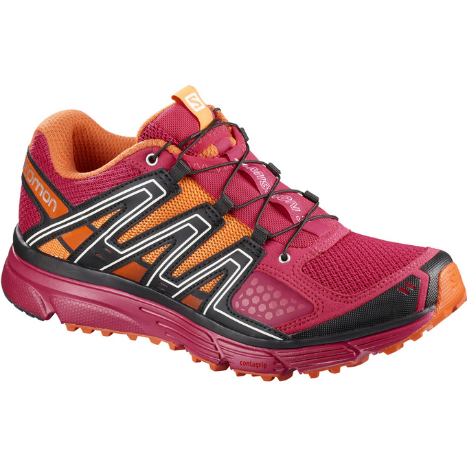 Salomon Israel X-MISSION 3 W - Womens Trail Running Shoes - Pink (ULBH-83129)